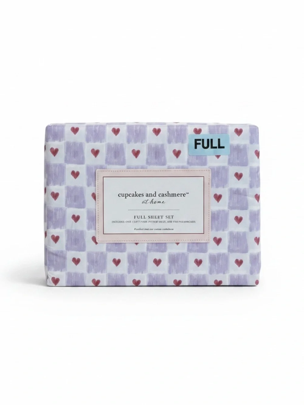 Cupcakes and Cashmere Heart Pattern Full Sheet Set